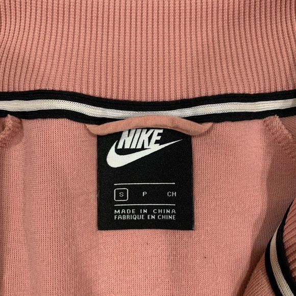 Pink Nike Zip Up Sweatshirt, Small - Picture 5 of 5